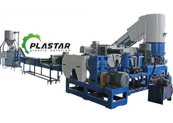 Máquina de reciclaje plástica 1000kg/H de la granulación de polietileno de la película del consumidor del poste
